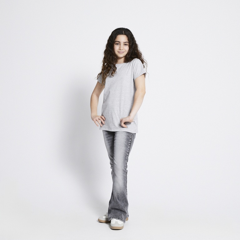 Basic tee "Filippa star" Grey Melange